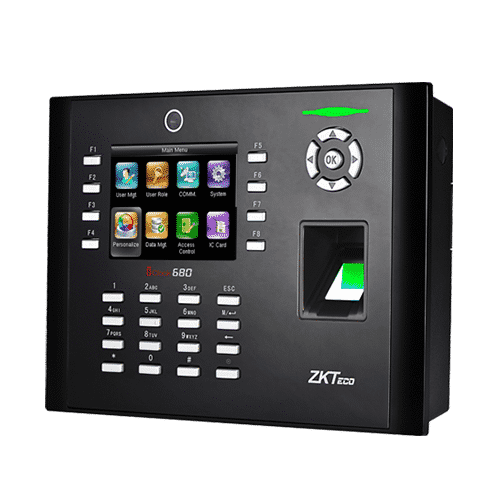 Máy chấm công kiểm soát cửa vân tay và thẻ ZKTeco iClock680