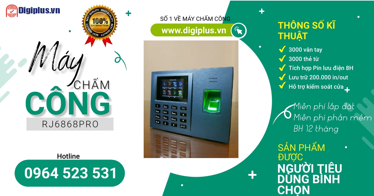 Máy chấm công Ronald Jack RJ6868PRO