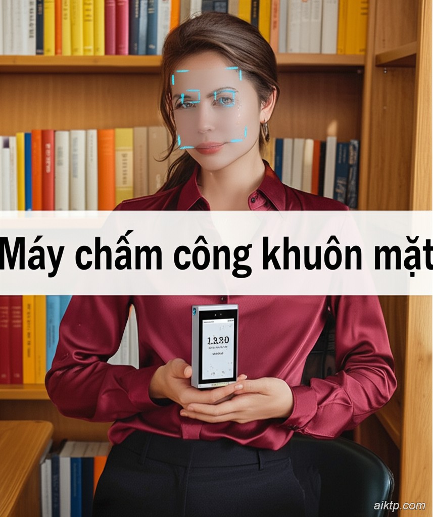 máy chấm công khuôn mặt báo cáo