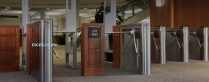 hệ thống kiểm soát ra vào bằng Cổng xoay ba càng Tripod Turnstile tại khách sạn
